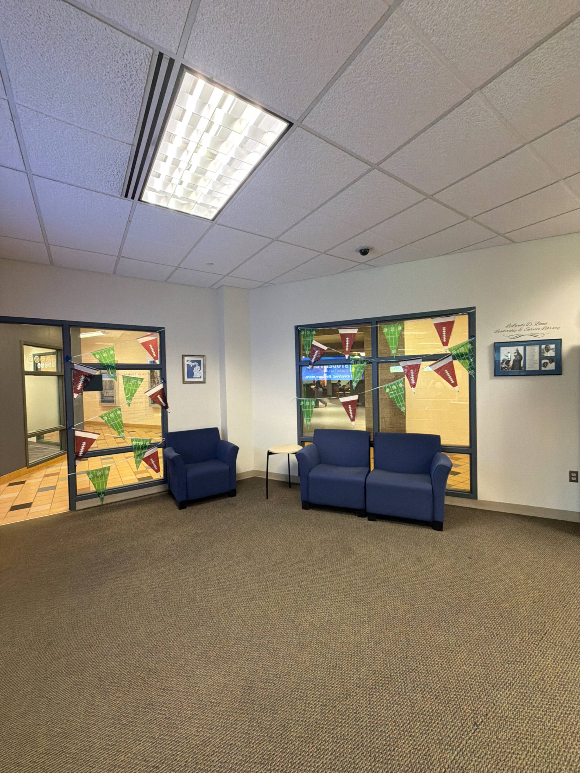 Photo of homecoming decorations